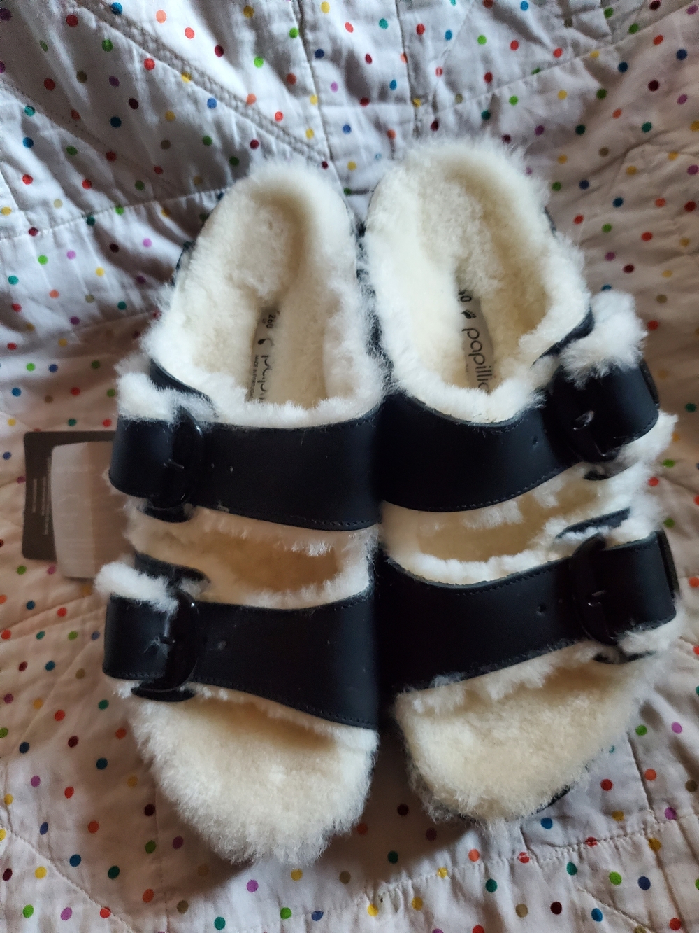 Papollio  Black  and White Sandal Size 40.
